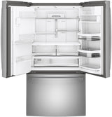 GE Profile(TM) Series ENERGY STAR(R) 22.1 Cu. Ft. Counter-Depth Fingerprint Resistant French-Door Refrigerator with Hands-Free AutoFill - (PYE22KYNFS)