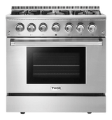 Thor Kitchen 36-inch Dual Fuel Range - Professional - Hrd3606u - (HRD3606U)