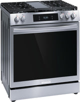 Frigidaire Gallery 30" Front Control Gas Range with Total Convection - (GCFG3060BF)