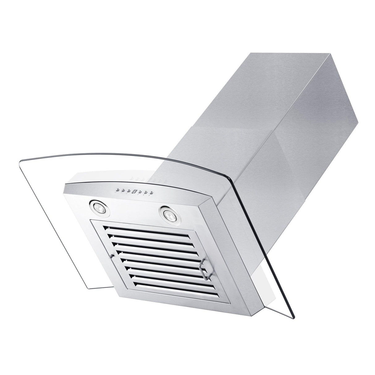 ZLINE Convertible Vent Wall Mount Range Hood in Stainless Steel & Glass with Crown Molding (KZCRN) - (KZCRN30)