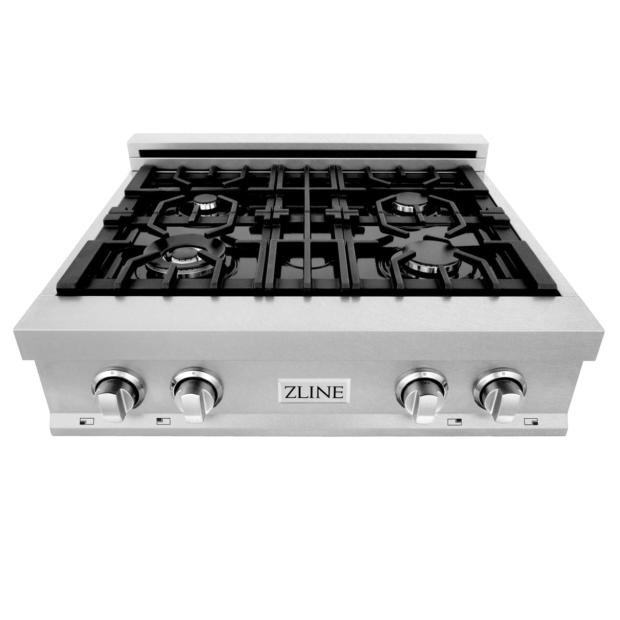 ZLINE 36" Porcelain Gas Stovetop in Fingerprint Resistant Stainless Steel with 6 Gas Burners (RTS-36) [Color: DuraSnow Stainless Steel] - (RTS36)