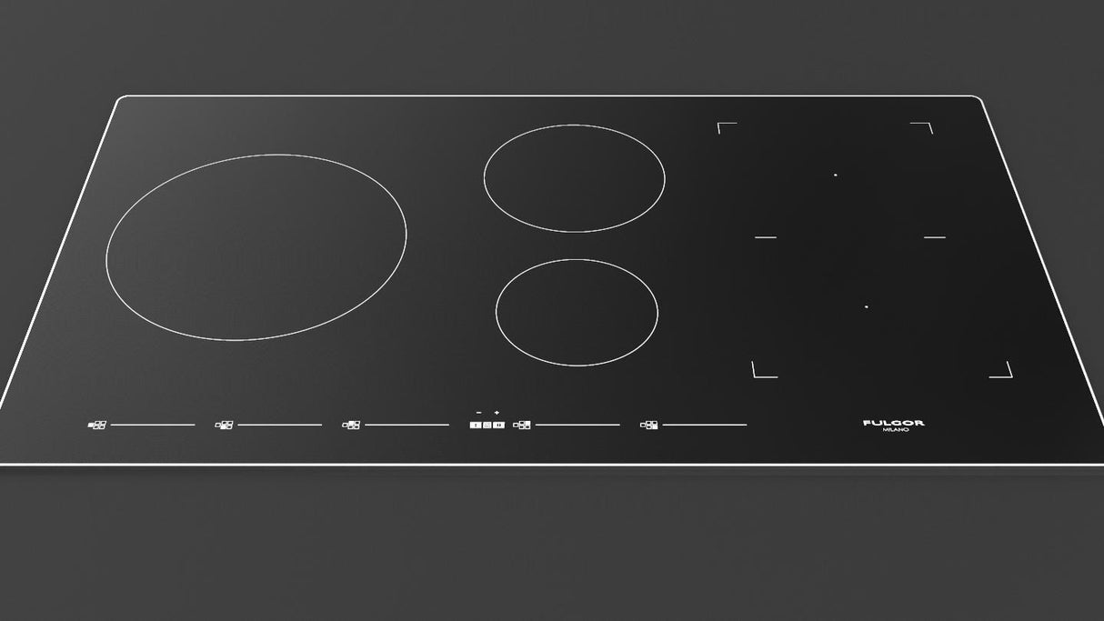 36" INDUCTION COOKTOP WITH BRUSHED ALUMINUM TRIM - (F7IT36S1)