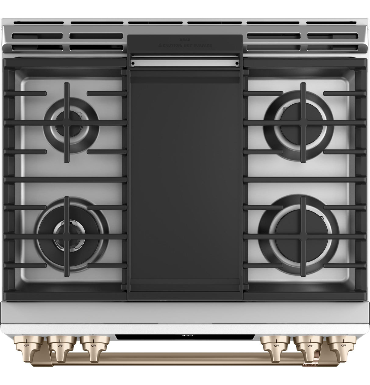 Caf(eback)(TM) 30" Smart Slide-In, Front-Control, Gas Range with Convection Oven - (CGS700P4MW2)