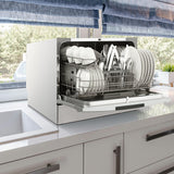 Danby 6 Place Setting Countertop Dishwasher in Silver - (DDW631SDB)