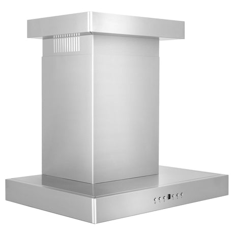 ZLINE Convertible Vent Wall Mount Range Hood in Stainless Steel with Crown Molding (KECRN) - (KECRN24)