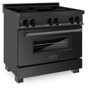 ZLINE 36" 4.6 cu. ft. Induction Range with a 5 Element Stove and Electric Oven in Black Stainless Steel (RAIND-BS-36) - (RAINDBS36)