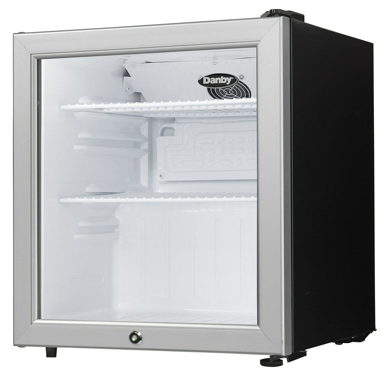 Danby 1.6 cu. ft. Compact Glass Door Fridge in Platinum - (DAG016A2BDB)