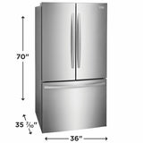 Frigidaire 28.8 Cu. Ft. Standard-Depth French Door Refrigerator - (FRFN2823AS)