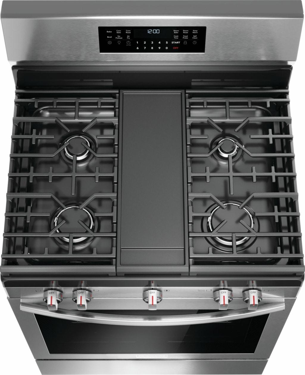 Frigidaire Gallery 30" Rear Control Gas Range with Total Convection - (GCRG3060BF)