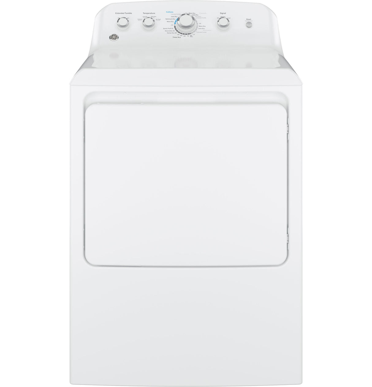 GE(R) 7.2 cu. ft. Capacity aluminized alloy drum Electric Dryer - (GTD42EASJWW)