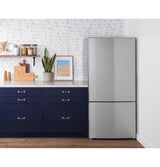 GE(R) ENERGY STAR(R) 17.7 Cu. Ft. Counter-Depth Bottom-Freezer Refrigerator - (GBE17HYRFS)