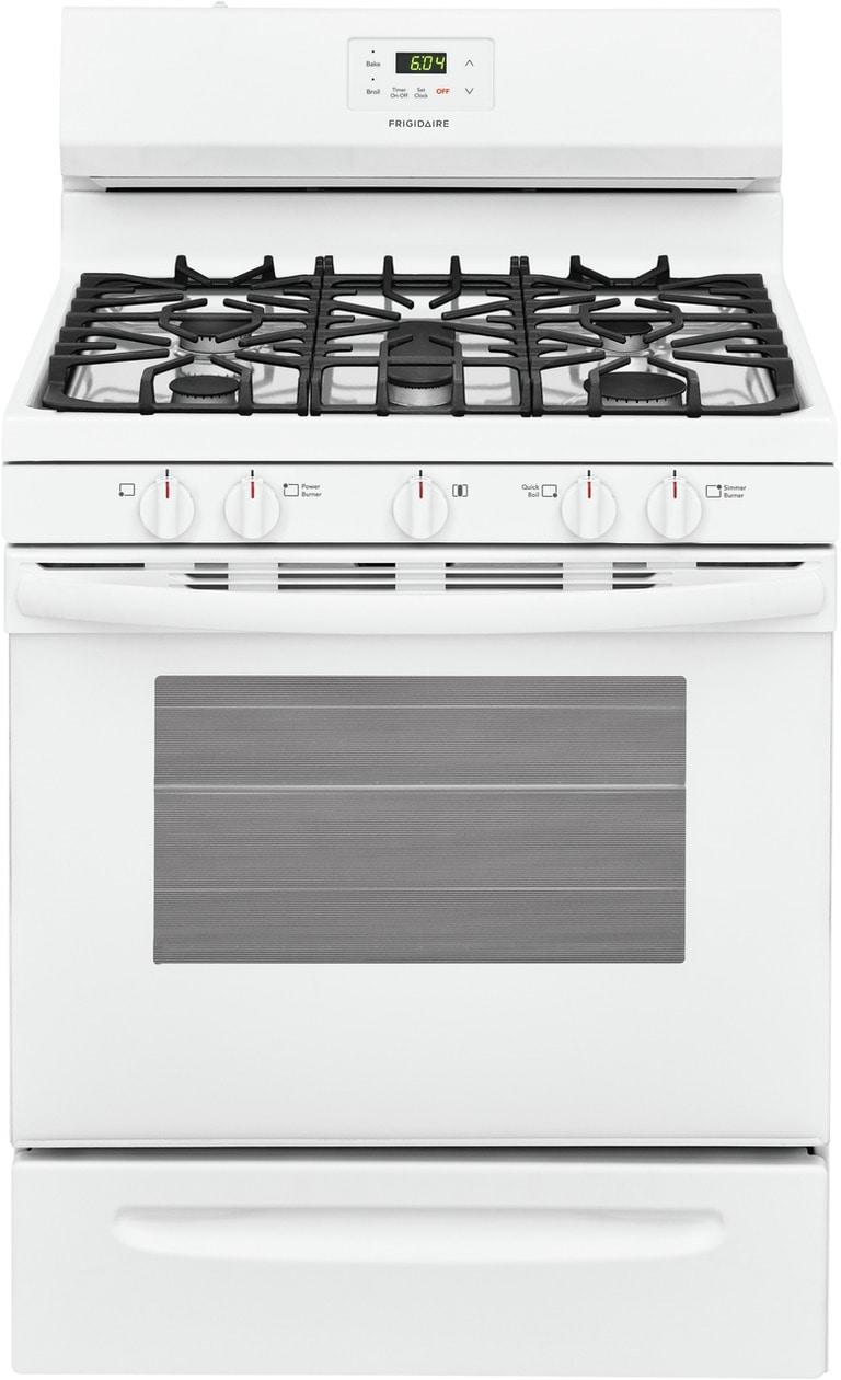 Frigidaire 30" Gas Range - (FCRG3052AW)