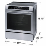 Frigidaire 30" Front Control Induction Range with Convection Bake - (FCFI3083AS)