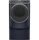 GE(R) ENERGY STAR(R) 7.8 cu. ft. Capacity Smart Front Load Electric Dryer with Steam and Sanitize Cycle - (GFD85ESPNRS)