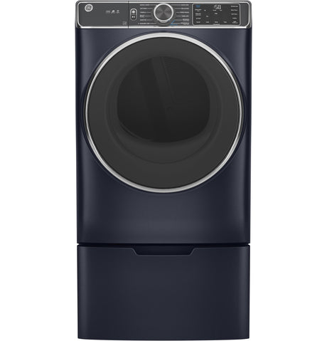 GE(R) ENERGY STAR(R) 7.8 cu. ft. Capacity Smart Front Load Electric Dryer with Steam and Sanitize Cycle - (GFD85ESPNRS)