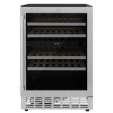 ZLINE 24" Monument Dual Zone 44-Bottle Wine Cooler in Stainless Steel (RWV-UD-24) - (RWVUD24)