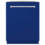 ZLINE 24" Monument Series 3rd Rack Top Touch Control Dishwasher with Stainless Steel Tub, 45dBa (DWMT-24) [Color: Blue Gloss] - (DWMTBG24)