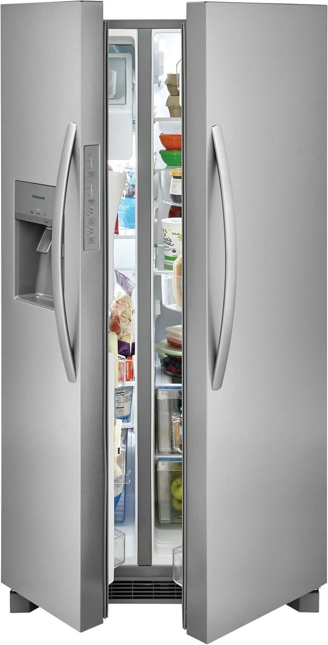 Frigidaire 25.6 Cu. Ft. 36" Standard Depth Side by Side Refrigerator - (FRSS2623AS)