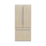 ZLINE 36" 19.6 cu. Ft. Panel Ready Built-In 3-Door French Door Refrigerator with Internal Water and Ice Dispenser (RBIV-36) - (RBIV36)