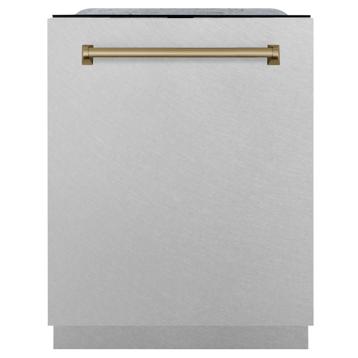 ZLINE Autograph Edition 24" 3rd Rack Top Touch Control Tall Tub Dishwasher in DuraSnow Stainless Steel with Accent Handle, 45dBa (DWMTZ-SN-24) [Color: Champagne Bronze] - (DWMTZSN24CB)