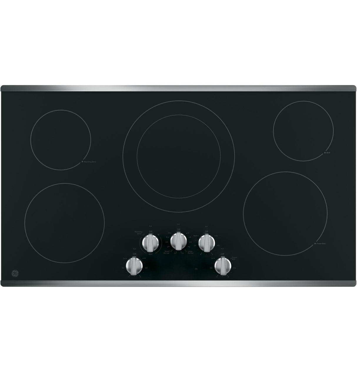 GE(R) 36" Built-In Knob Control Electric Cooktop - (JP3036SLSS)