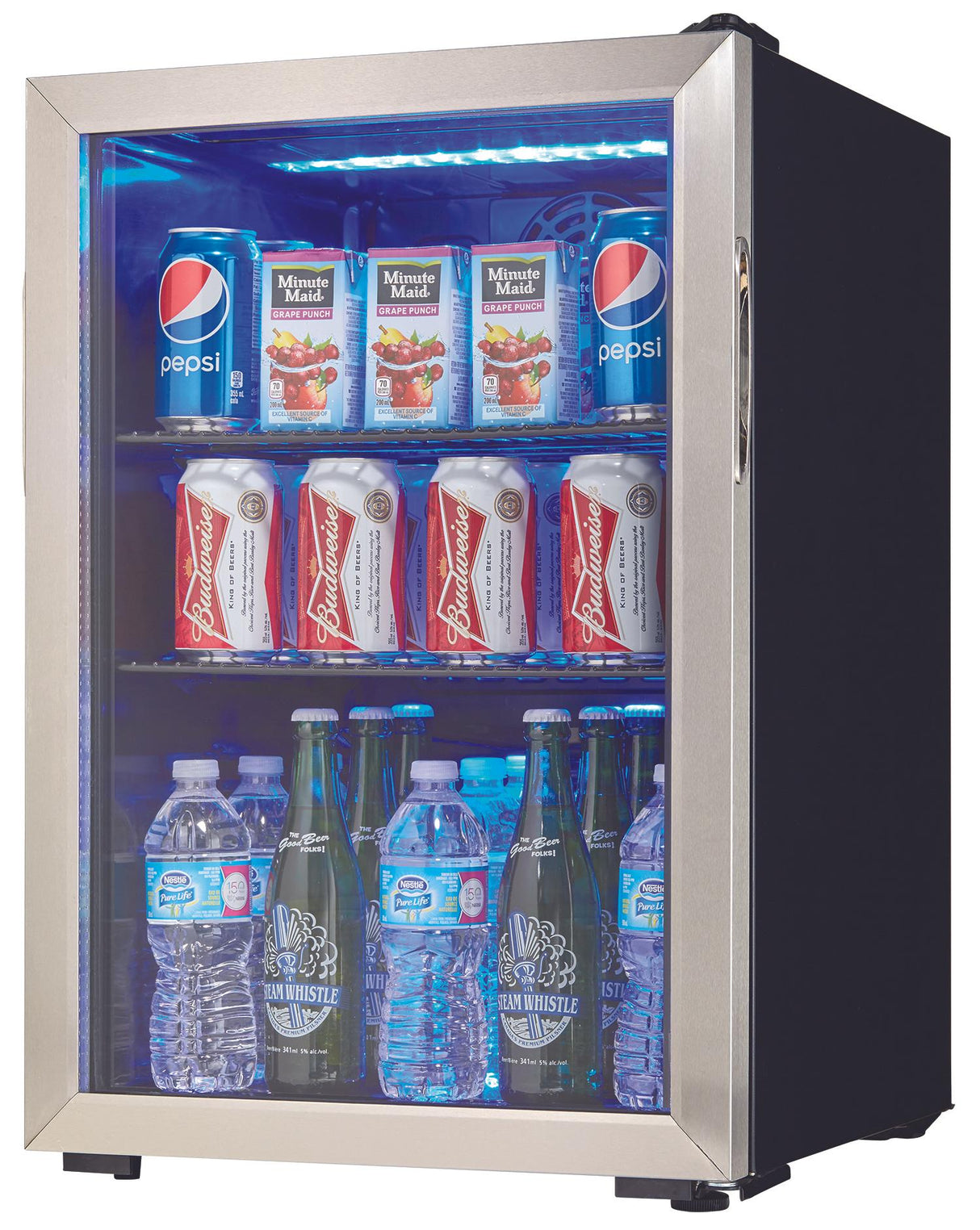 Danby 2.6 cu. ft. Free-Standing Beverage Center in Stainless Steel - (DBC026A1BSSDB)