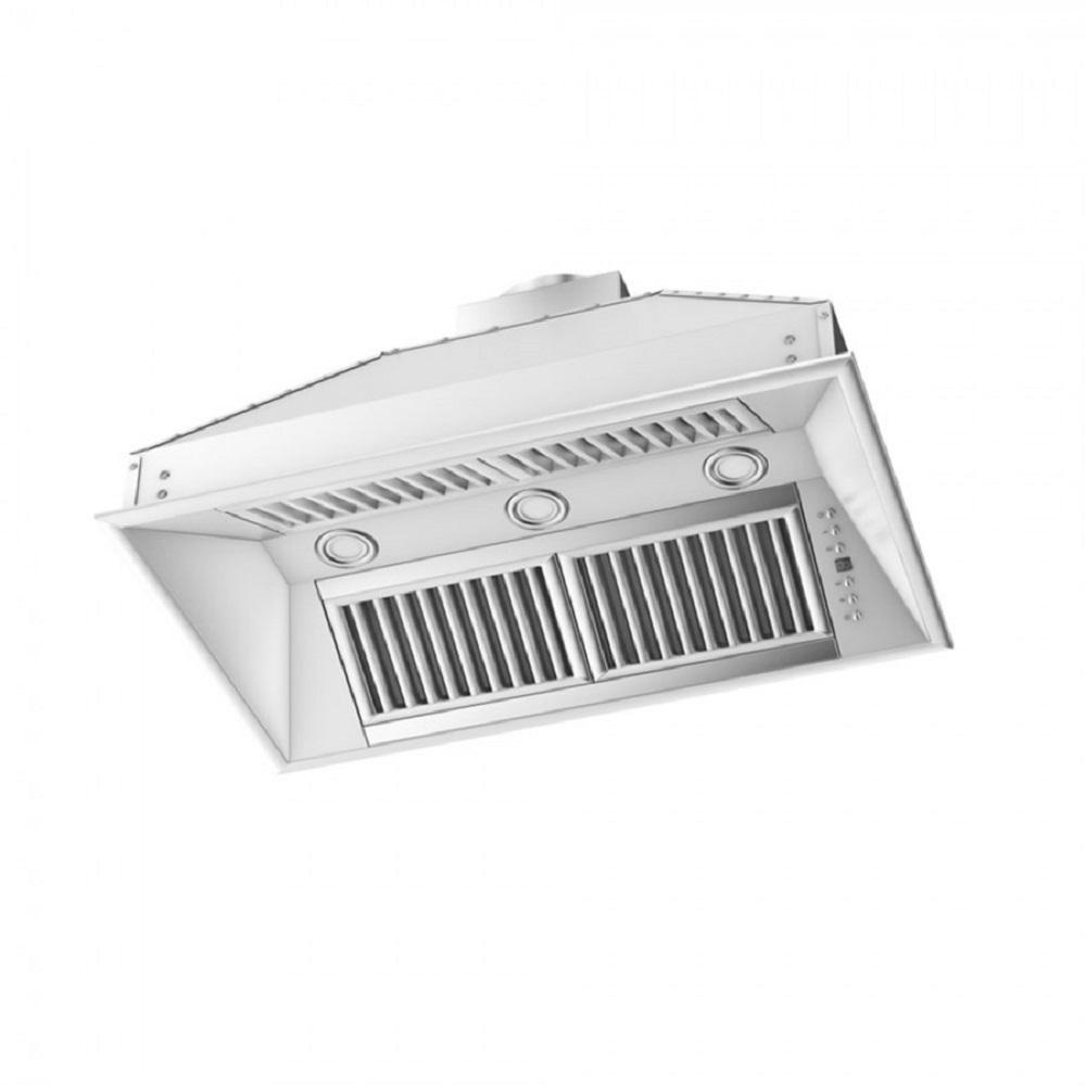 ZLINE Ducted Island Mount Range Hood Insert in Stainless Steel (721i) - (721I34)