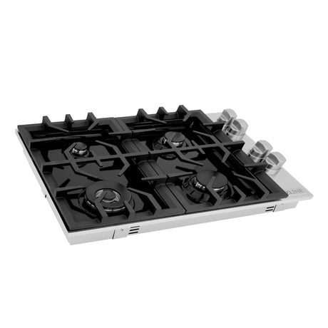 ZLINE 30" Gas Cooktop with 4 Gas Burners and Black Porcelain Top (RC30-PBT) [Color: ZLINE 30" Gas Cooktop with 4 Gas Burners and Black Porcelain Top (RC30-PBT)] - (RC30PBT)