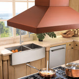 ZLINE 36 in. Designer Series Copper Island Mount Range Hood (8KL3iC-36) - (8KL3IC36)