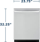 GE(R) ENERGY STAR(R) ADA Compliant Stainless Steel Interior Dishwasher with Sanitize Cycle - (GDT226SSLSS)