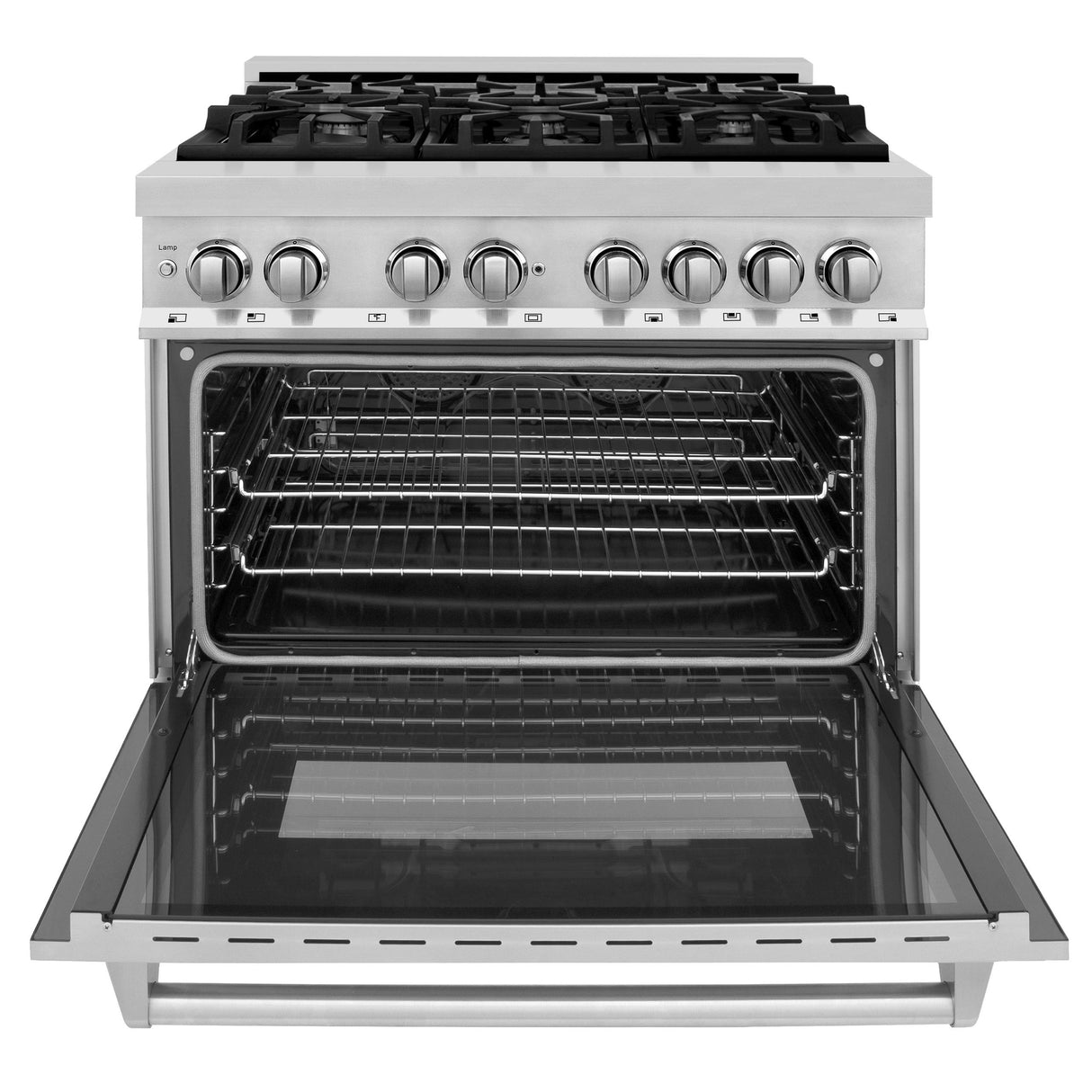 ZLINE 36 in. Dual Fuel Range with Gas Stove and Electric Oven in Stainless Steel (RA36) [Color: Stainless Steel] - (RA36)