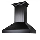 ZLINE Wooden Wall Mount Range Hood In Black - Includes Motor (KPCC) - (KPCC36)