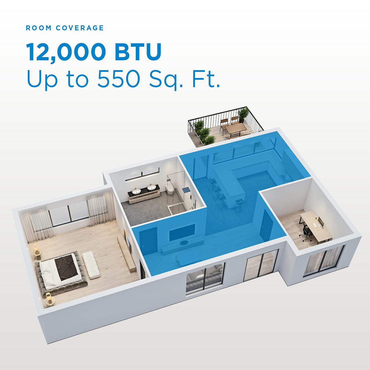 Danby 12000 BTU Through-the-Wall AC in White - (DTAC120B1WDB)