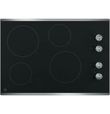 GE(R) 30" Built-In Knob Control Electric Cooktop - (JP3030SJSS)