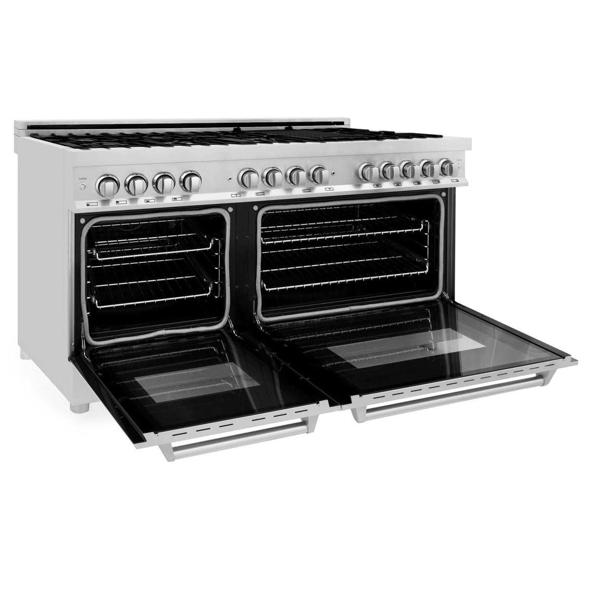 ZLINE 60 in. 7.4 cu. ft. Dual Fuel Range with Gas Stove and Electric Oven in Stainless Steel with Color Options (RA60) [Color: Stainless Steel] - (RA60)