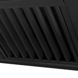 ZLINE Black Stainless Steel Range Hood with Black Stainless Steel Handle and Size Options(BS655-BS) - (BS65530BS)