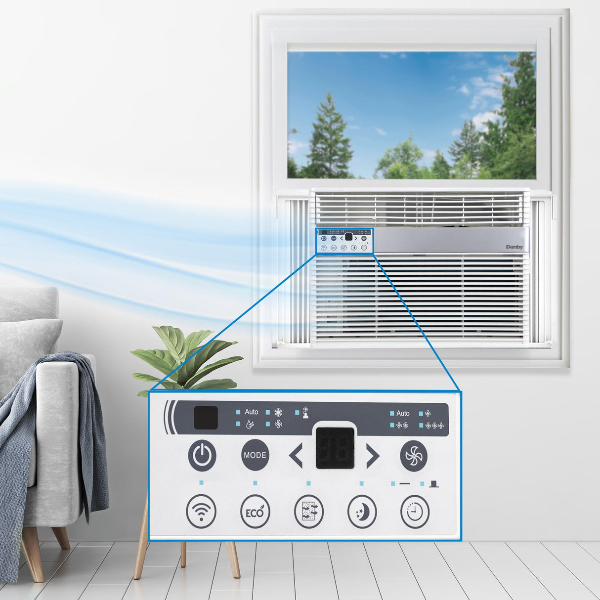 Danby 14,500 BTU Window AC with WIFI in White - (DAC145EB6WDB6)