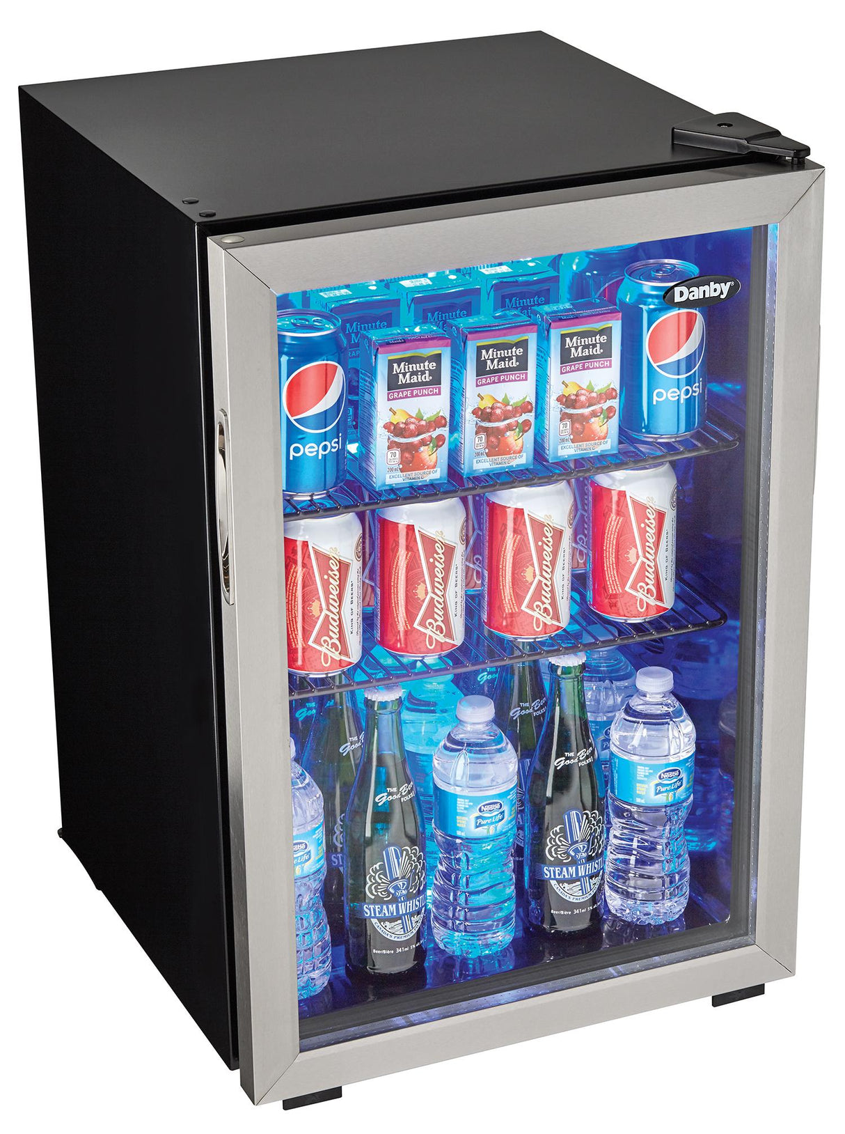 Danby 2.6 cu. ft. Free-Standing Beverage Center in Stainless Steel - (DBC026A1BSSDB)