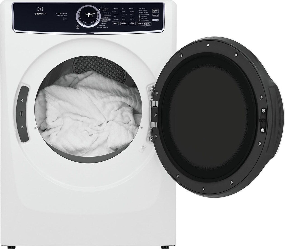 Electrolux Front Load Perfect Steam(TM) Electric Dryer with Balanced Dry(TM) and Instant Refresh - 8.0 Cu. Ft. - (ELFE7637AW)