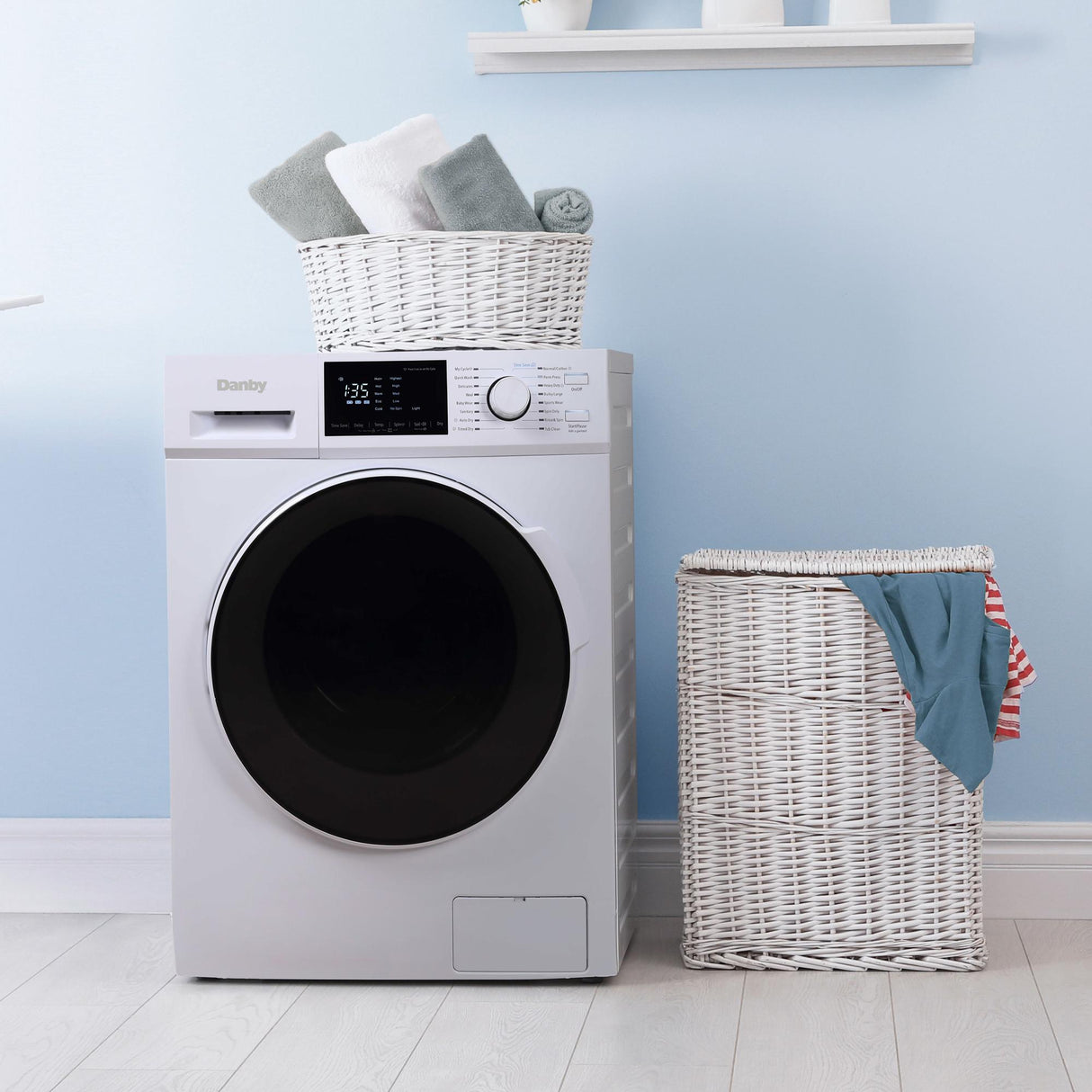 Danby 2.7 cu. ft. All-In-One Washer & Ventless Dryer in White - (DWM120WDB3)