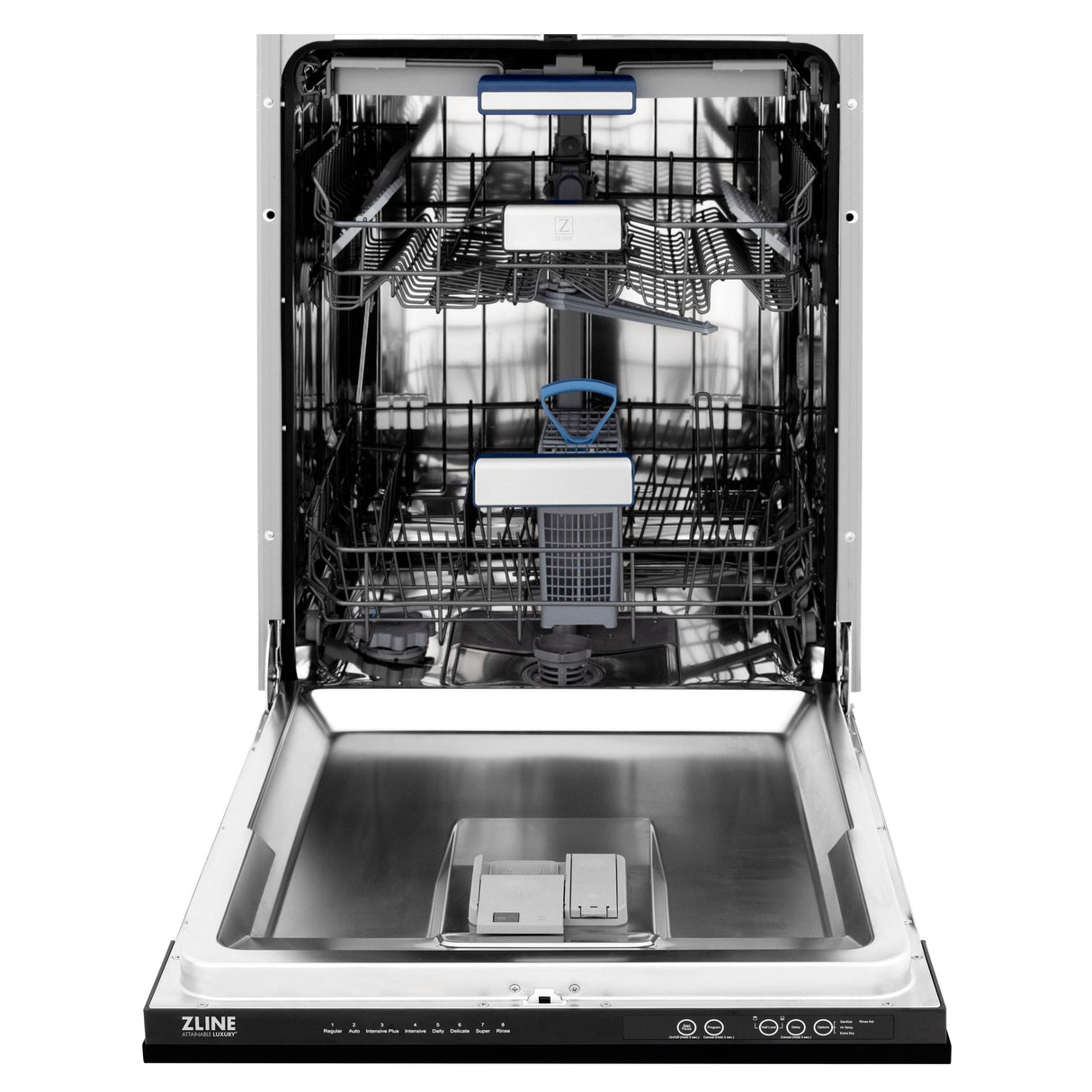 ZLINE 24" Tallac Series 3rd Rack Dishwasher with Traditional Handle, 51dBa (DWV-24) [Color: Black Matte] - (DWVBLM24)