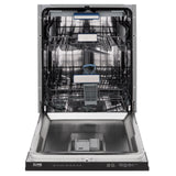 ZLINE 24" Tallac Series 3rd Rack Dishwasher with Traditional Handle, 51dBa (DWV-24) [Color: Black Stainless Steel] - (DWVBS24)