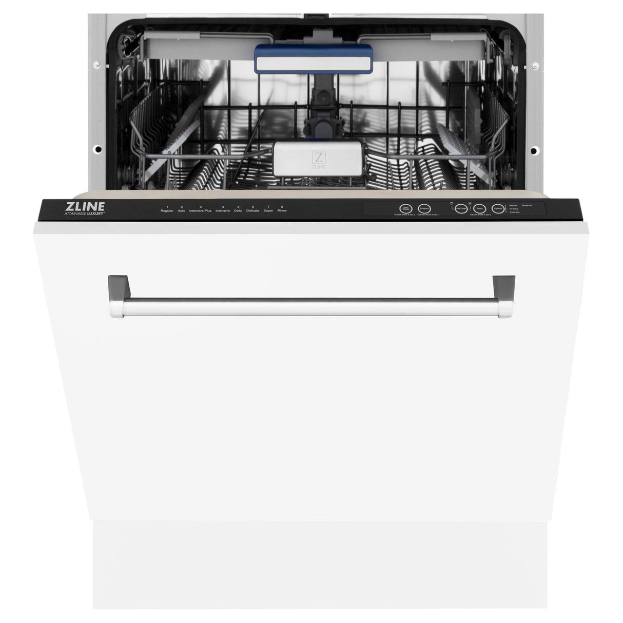 ZLINE 24" Tallac Series 3rd Rack Dishwasher with Traditional Handle, 51dBa (DWV-24) [Color: White Matte] - (DWVWM24)