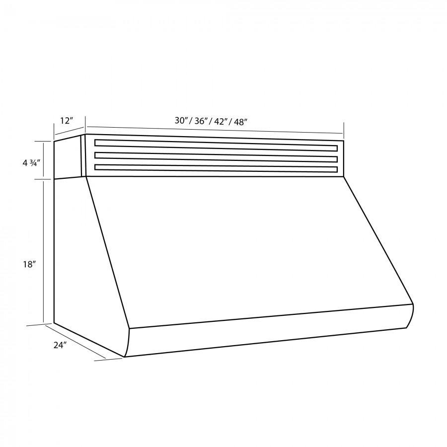 ZLINE Recirculating Under Cabinet Range Hood in Stainless Steel (RK527) - (RK52736)