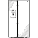 GE(R) 21.9 Cu. Ft. Counter-Depth Side-By-Side Refrigerator - (GZS22DSJSS)