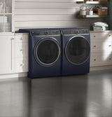 GE(R) ENERGY STAR(R) 7.8 cu. ft. Capacity Smart Front Load Electric Dryer with Steam and Sanitize Cycle - (GFD85ESPNRS)