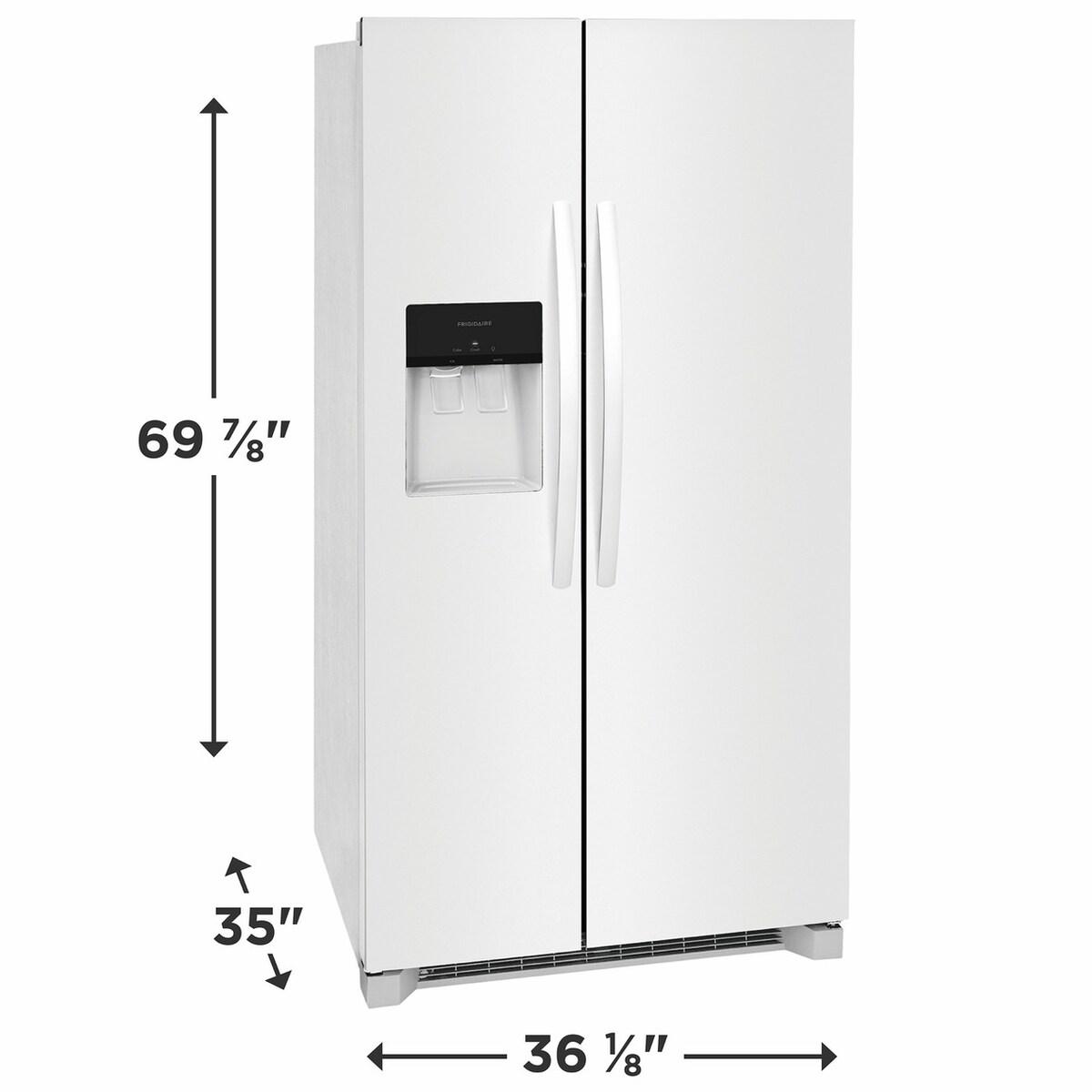 Frigidaire 25.6 Cu. Ft. 36" Standard Depth Side by Side Refrigerator - (FRSS2623AW)