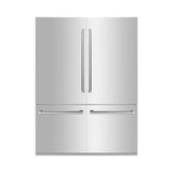 ZLINE 60 in. 32.2 cu. ft. Built-In 4-Door French Door Refrigerator with Internal Water and Ice Dispenser in Stainless Steel (RBIV-304-60) - (RBIV30460)