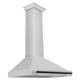 ZLINE 36 in. Autograph Edition Convertible Stainless Steel Range Hood with Stainless Steel Shell [Color: Matte Black Accents] - (KB4STZ36MB)