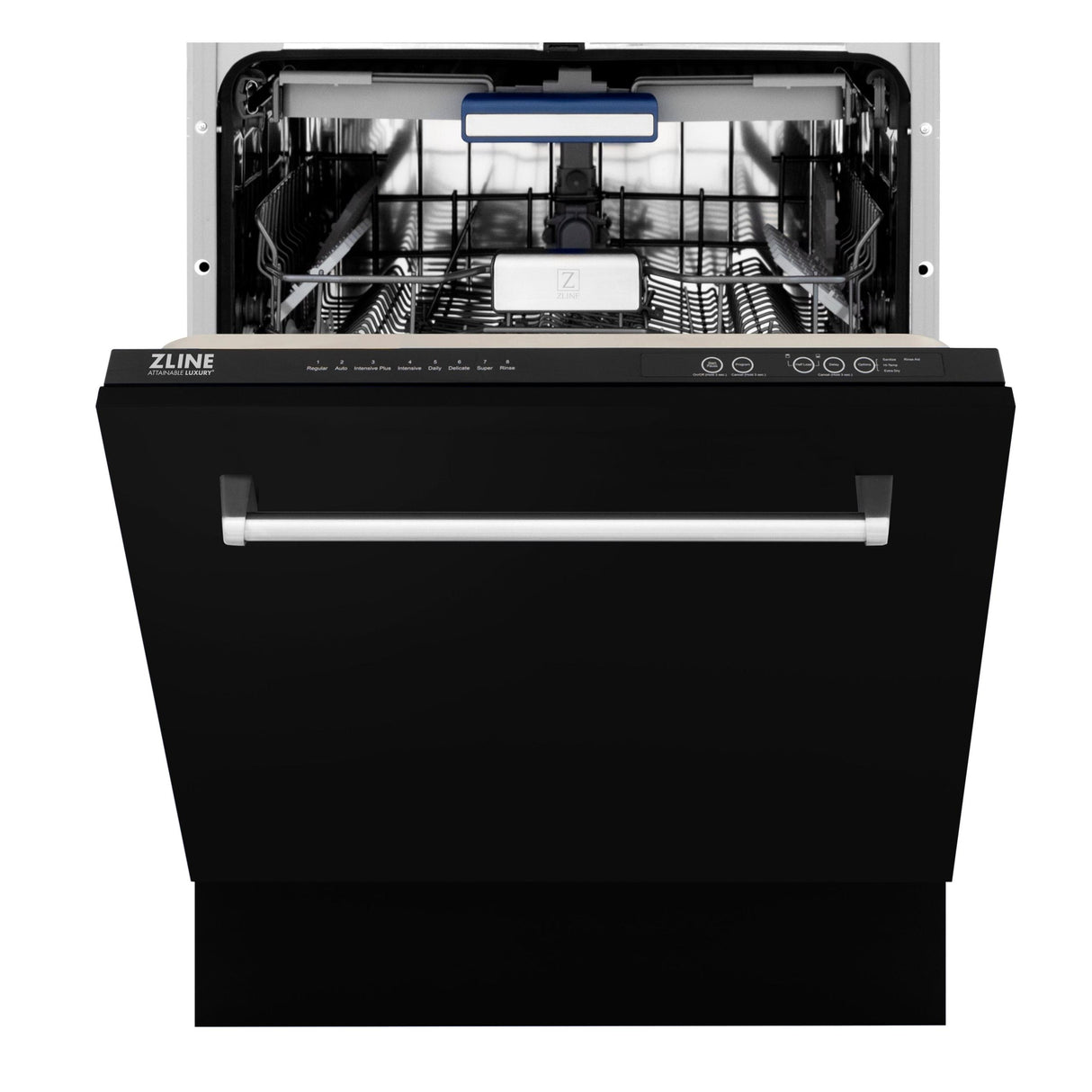 ZLINE 24" Tallac Series 3rd Rack Dishwasher with Traditional Handle, 51dBa (DWV-24) [Color: Black Matte] - (DWVBLM24)